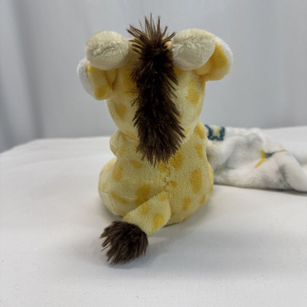 Little Beginnings Giraffe Plush Lovey Baby Blanket Yellow Blue Stars Security - Picture 7 of 10